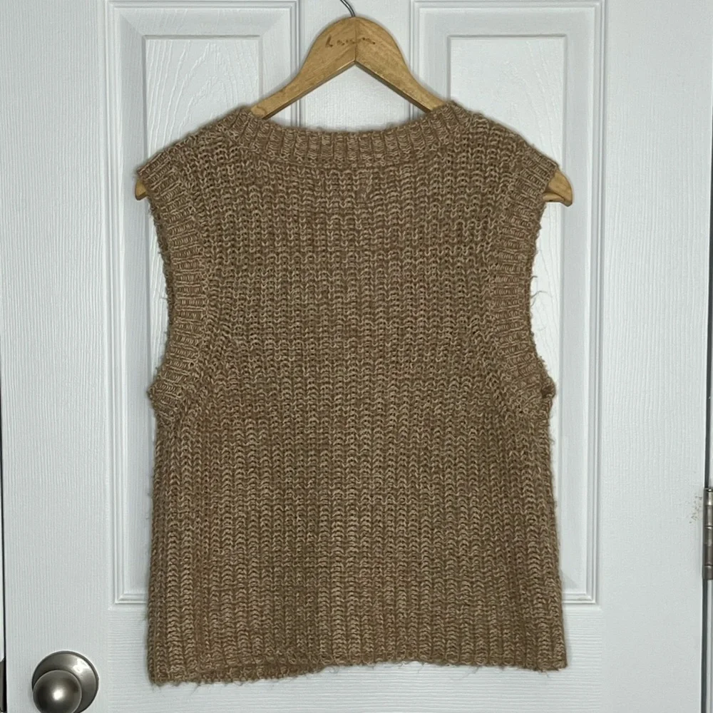 BDG Urban Outfitters Camel Knit Sweater Vest - Picture 2 of 6